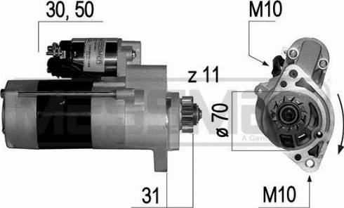 Messmer 220642A - Starter autospares.lv