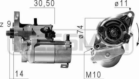 Messmer 220652A - Starter autospares.lv