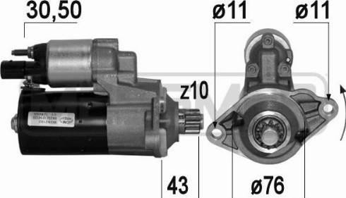 Messmer 220665A - Starter autospares.lv