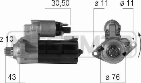 Messmer 220606A - Starter autospares.lv