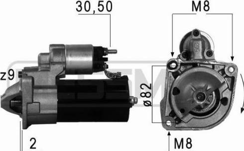 Messmer 220610A - Starter autospares.lv