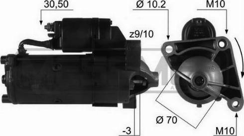 Messmer 220099R - Starter autospares.lv