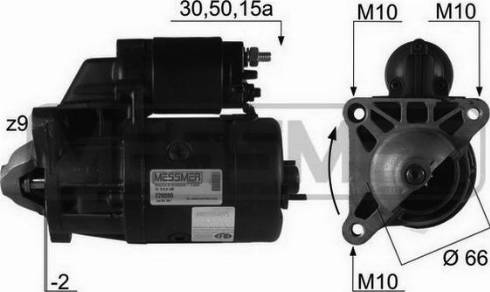 Messmer 220098R - Starter autospares.lv