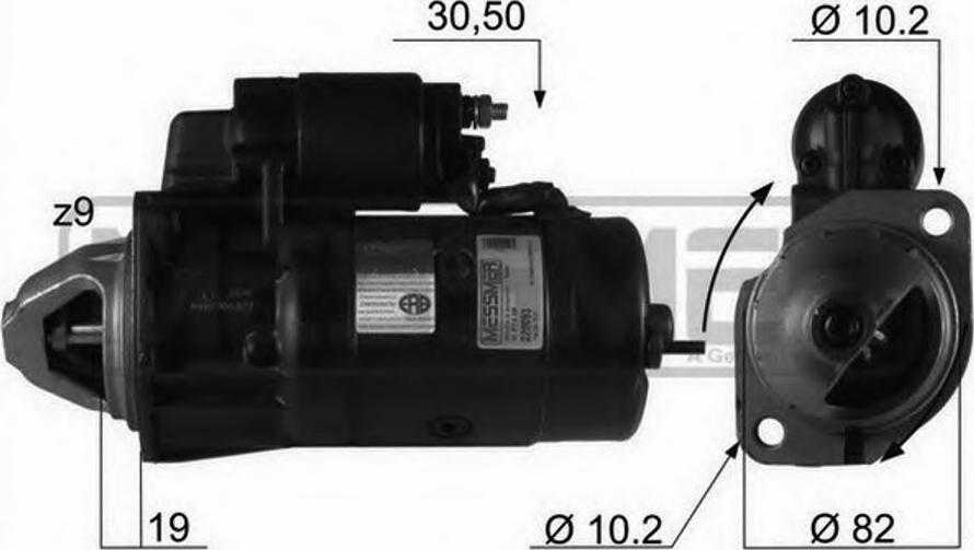 Messmer 220093 - Starter autospares.lv