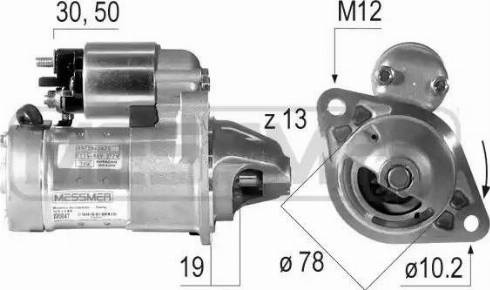 Messmer 220047 - Starter autospares.lv