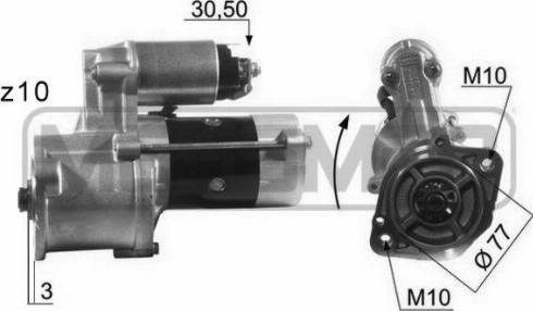 Messmer 220013A - Starter autospares.lv