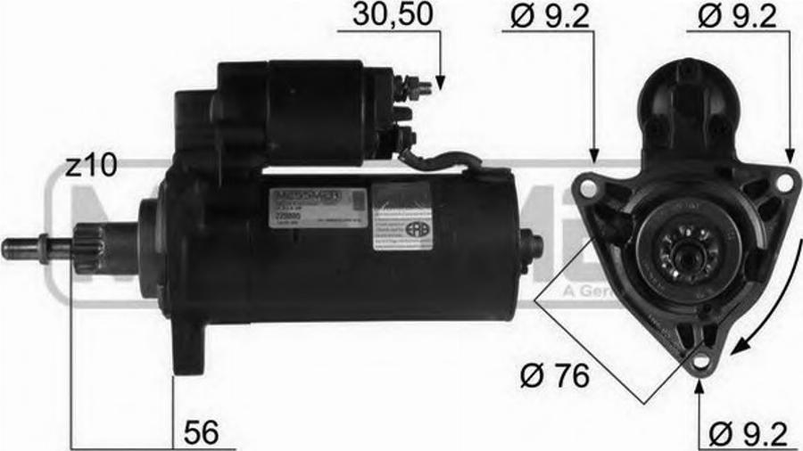 Messmer 220085 - Starter autospares.lv