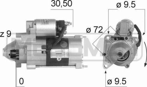 Messmer 220031A - Starter autospares.lv