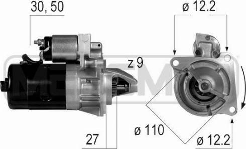 Messmer 220038A - Starter autospares.lv