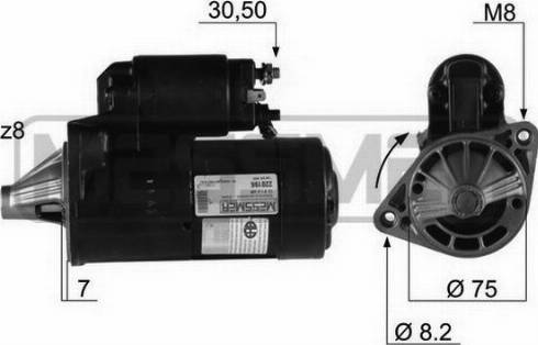 Messmer 220196A - Starter autospares.lv