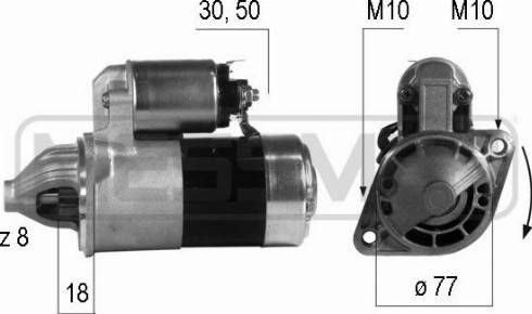 Messmer 220191A - Starter autospares.lv