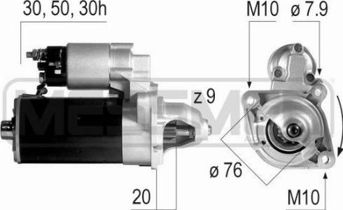 Messmer 220147A - Starter autospares.lv