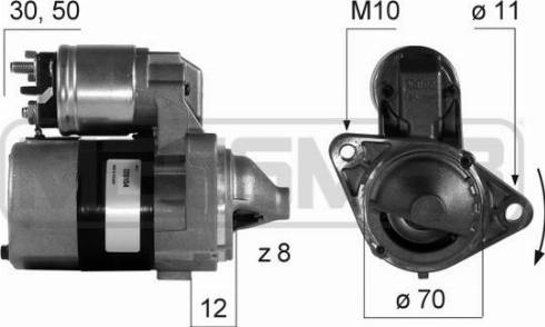 Messmer 220154R - Starter autospares.lv