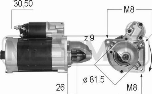 Messmer 220156R - Starter autospares.lv