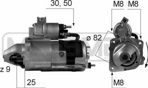 Messmer 220158R - Starter autospares.lv