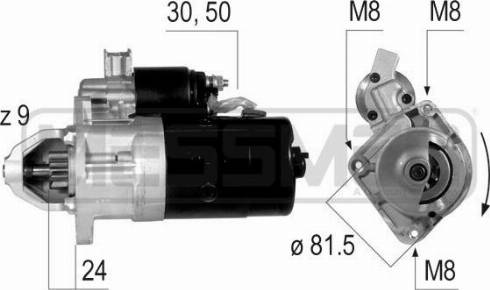 Messmer 220165A - Starter autospares.lv