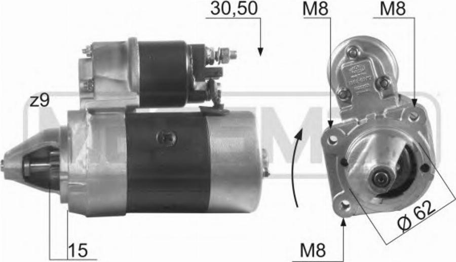 Messmer 220162 - Starter autospares.lv