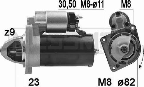 Messmer 220185R - Starter autospares.lv