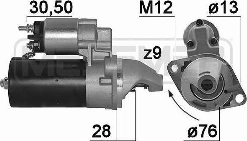 Messmer 220133A - Starter autospares.lv