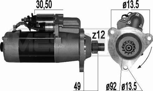 Messmer 220860A - Starter autospares.lv