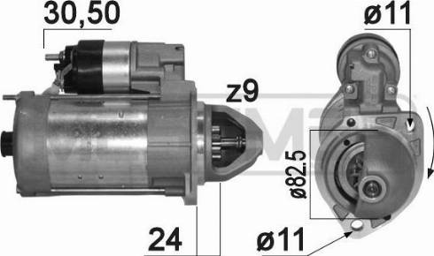 Messmer 220810A - Starter autospares.lv