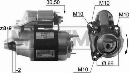 Messmer 220389A - Starter autospares.lv