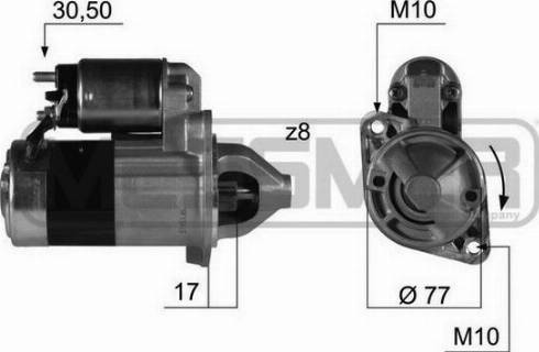 Messmer 220383A - Starter autospares.lv