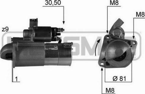 Messmer 220331A - Starter autospares.lv