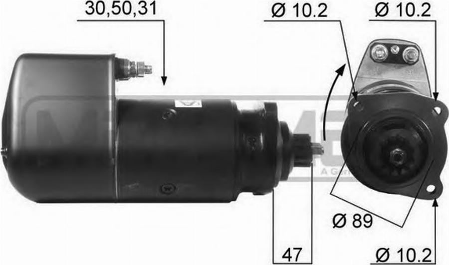 Messmer 220246 - Starter autospares.lv