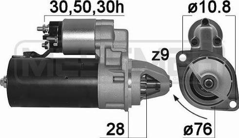 Messmer 220201A - Starter autospares.lv