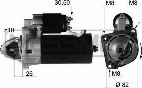 Messmer 220216A - Starter autospares.lv