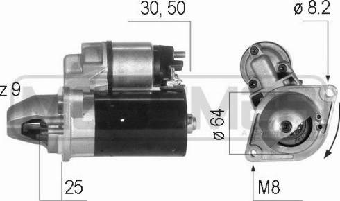 Messmer 220211A - Starter autospares.lv