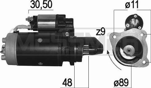 Messmer 220232A - Starter autospares.lv