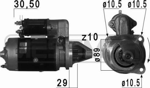 Messmer 220741A - Starter autospares.lv