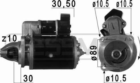 Messmer 220739A - Starter autospares.lv