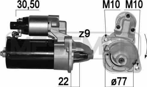 Messmer 220779A - Starter autospares.lv