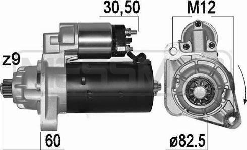 Messmer 221008A - Starter autospares.lv