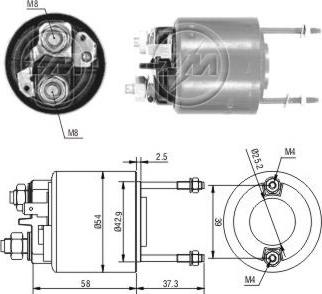 Messmer 227516 - Solenoid Switch, starter autospares.lv