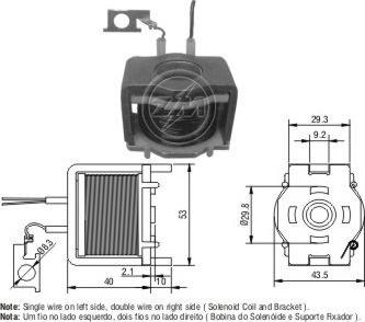 Messmer ZM421 - Solenoid Switch, starter autospares.lv