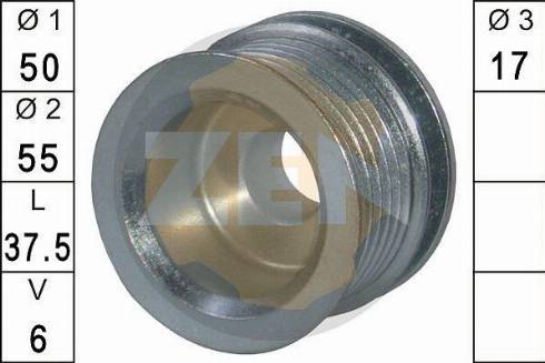 Messmer ZN5352 - Pulley, alternator, freewheel clutch autospares.lv