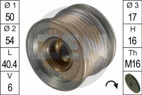 Messmer ZN5381 - Pulley, alternator, freewheel clutch autospares.lv