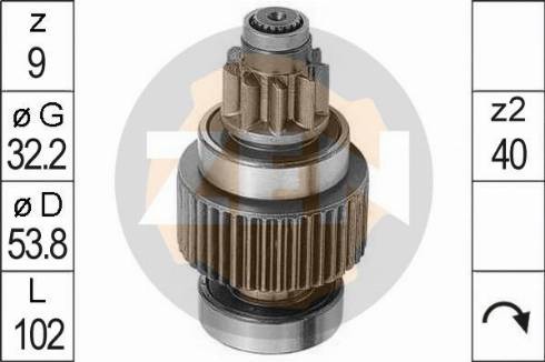 Messmer ZN0946 - Pinion, bendix, starter autospares.lv