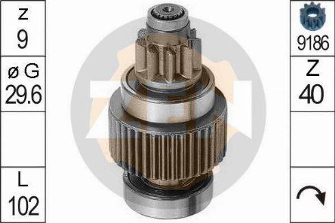 Messmer ZN0947 - Pinion, bendix, starter autospares.lv