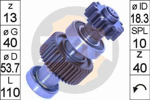 Messmer ZN1555 - Pinion, bendix, starter autospares.lv