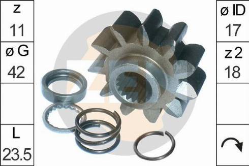 Messmer ZN12609 - Pinion, bendix, starter autospares.lv