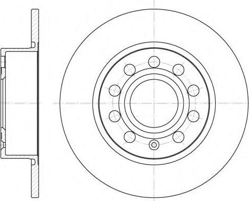 METACO 3060-005 - Brake Disc autospares.lv