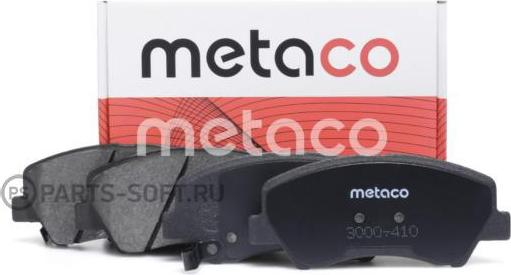 METACO 3000-410 - Brake Pad Set, disc brake autospares.lv