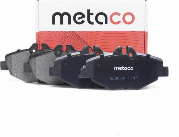 METACO 3000-122 - Brake Pad Set, disc brake autospares.lv