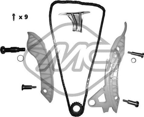 Metalcaucho 06179 - Timing Chain Kit autospares.lv