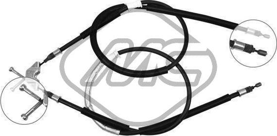 Metalcaucho 80366 - Cable, parking brake autospares.lv